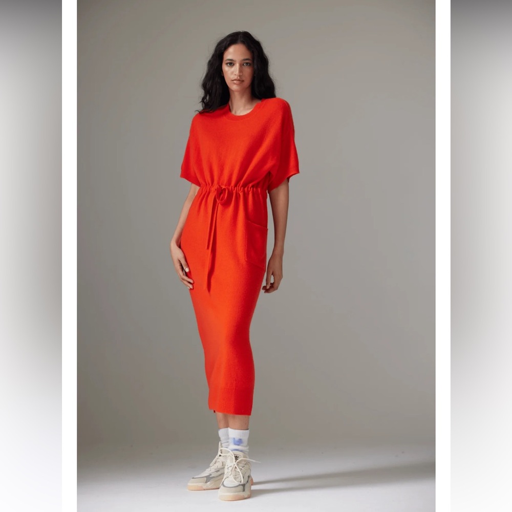 COLORUSH Cooper T-Shirt Dress Tomato